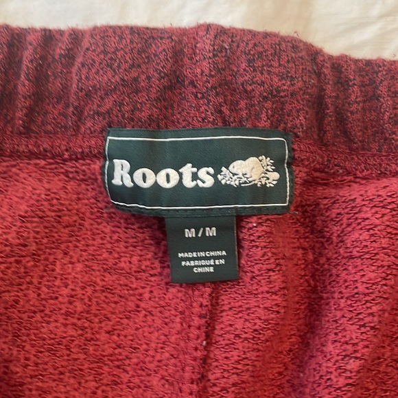 Medium Roots Joggers. Red/Black with 2 zipper pockets. - Picture 2 of 4
